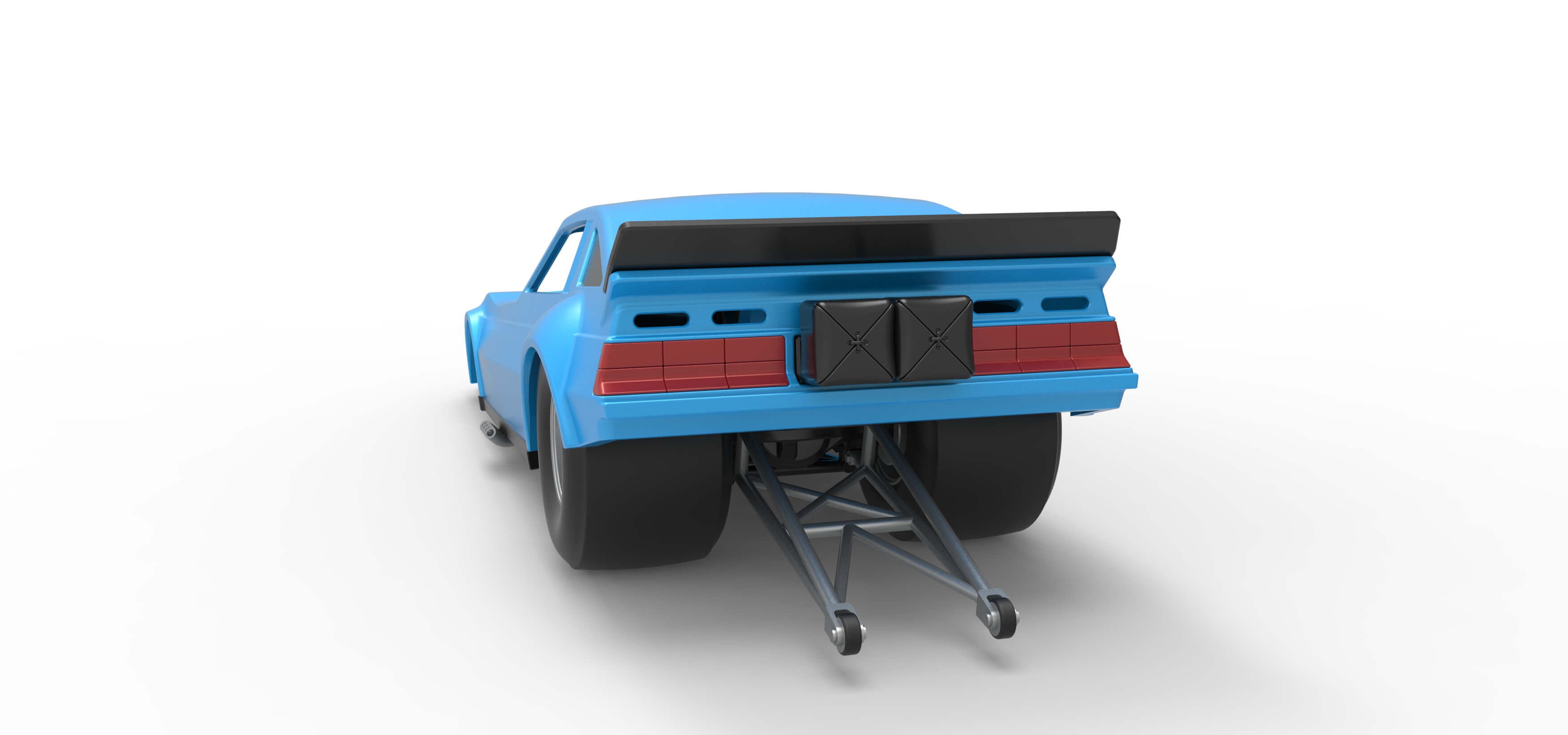 Vintage Funny Car Scale 1:25 3D Model