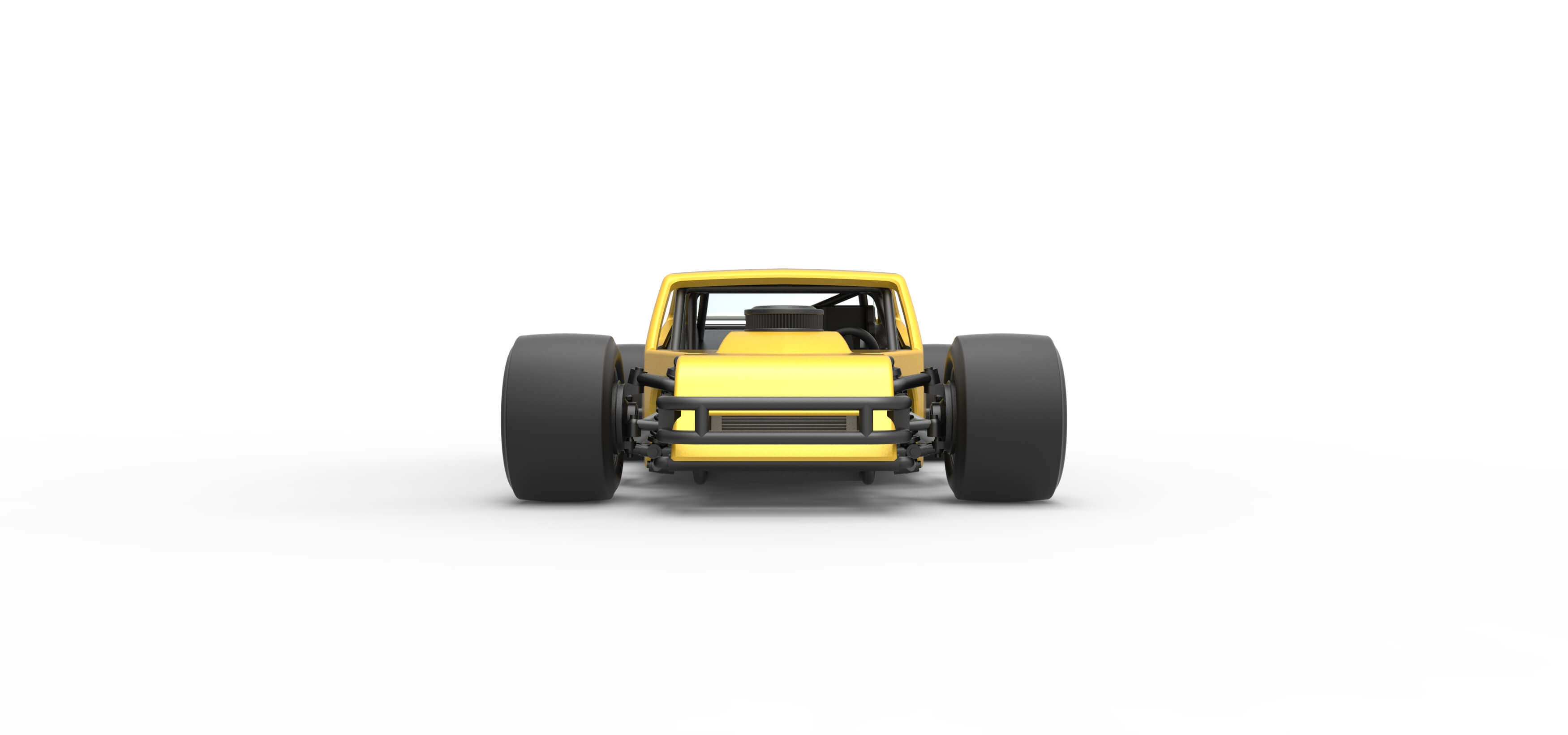Vintage Modified Stock Car 1:25 3D Model