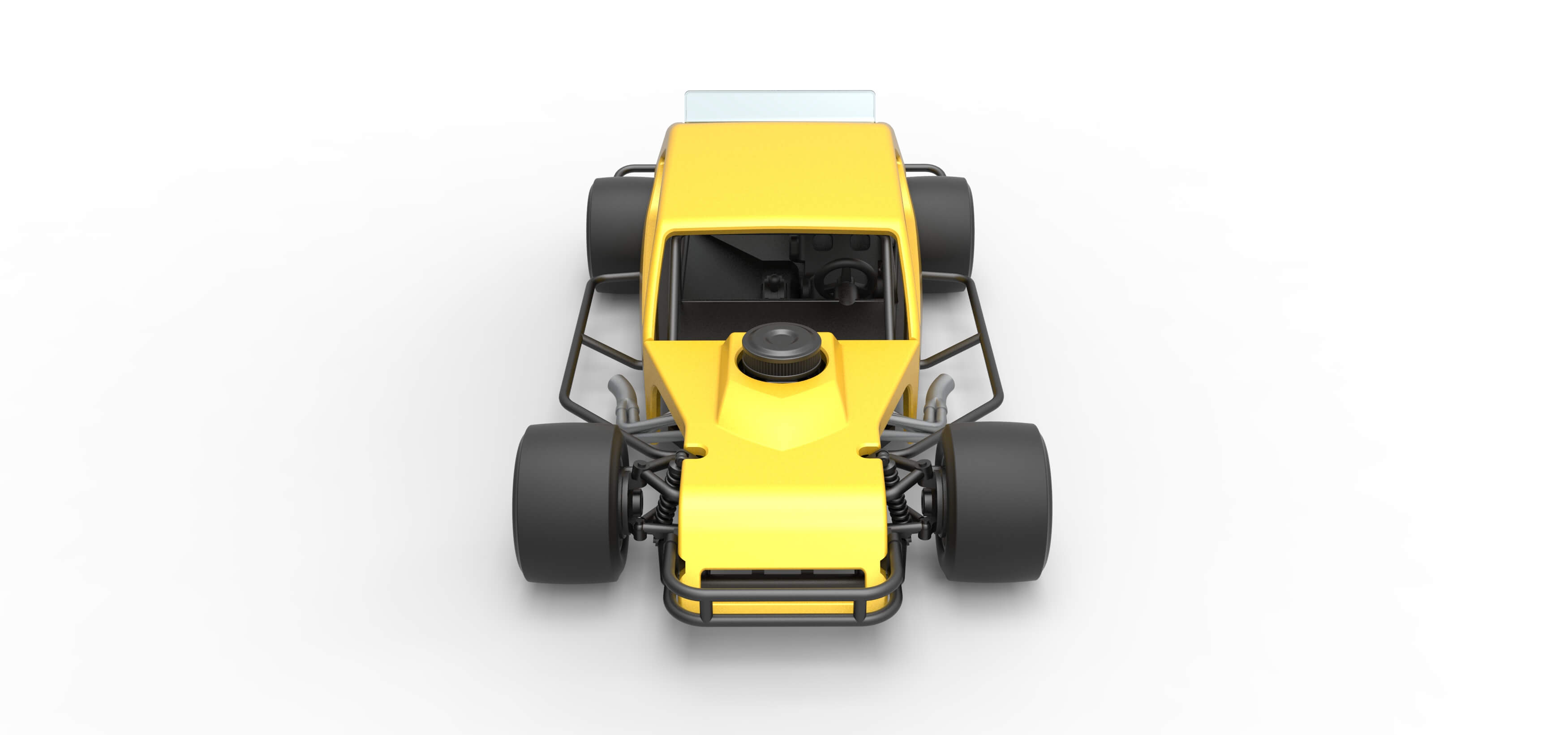 Vintage Modified Stock Car 1:25 3D Model