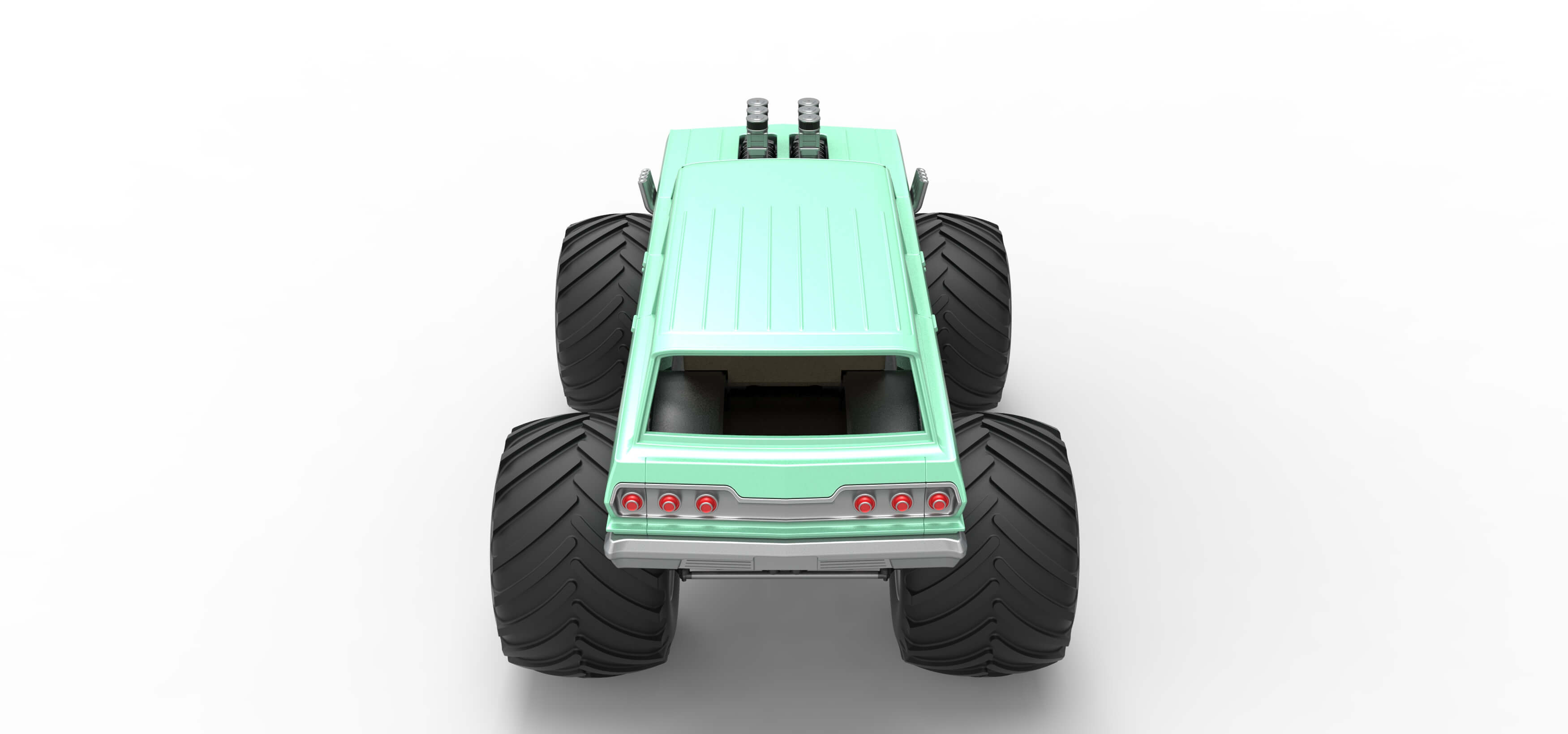 Vintage Monster Truck 1:25 3D Model