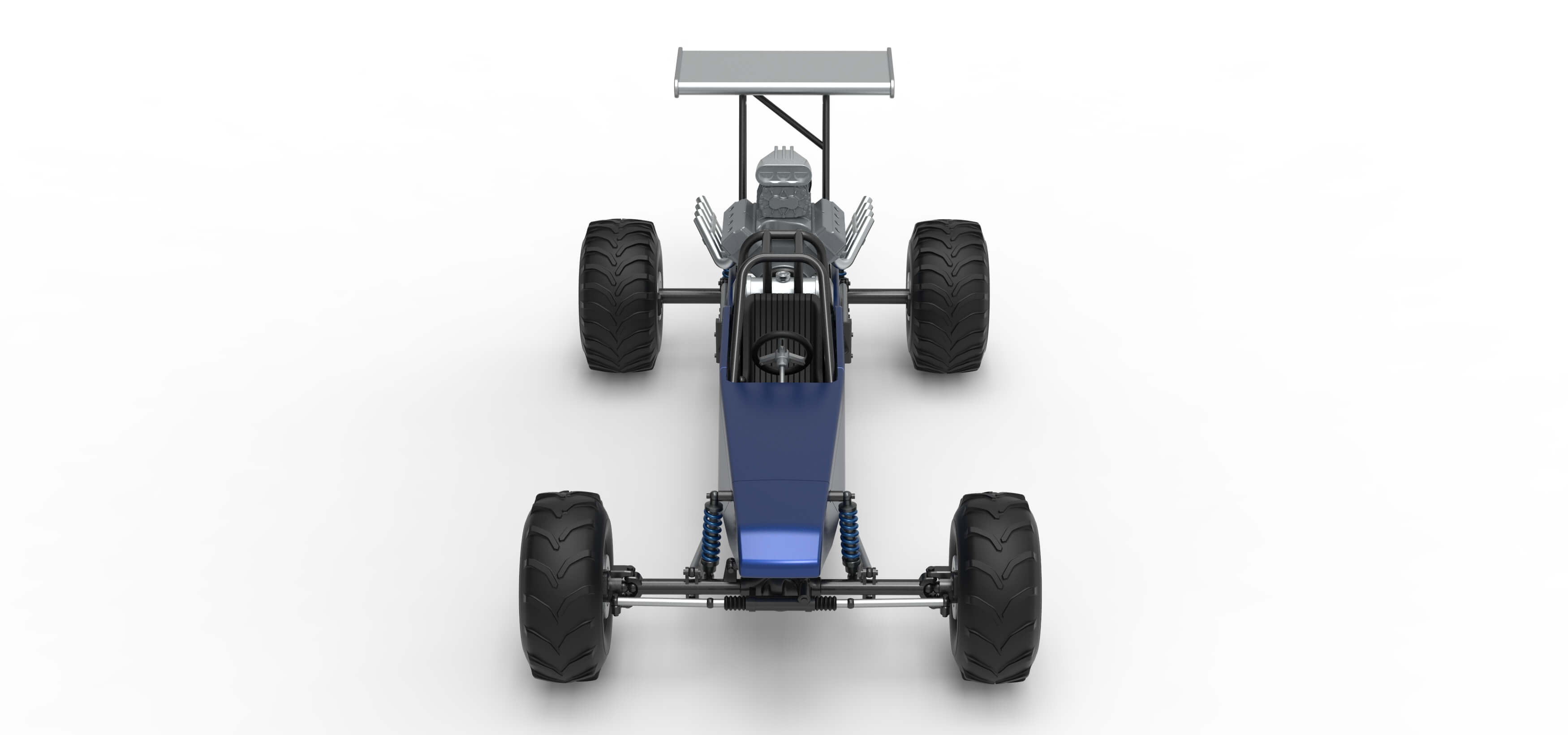 Vintage Mud Dragster Scale 1:25 3D Model