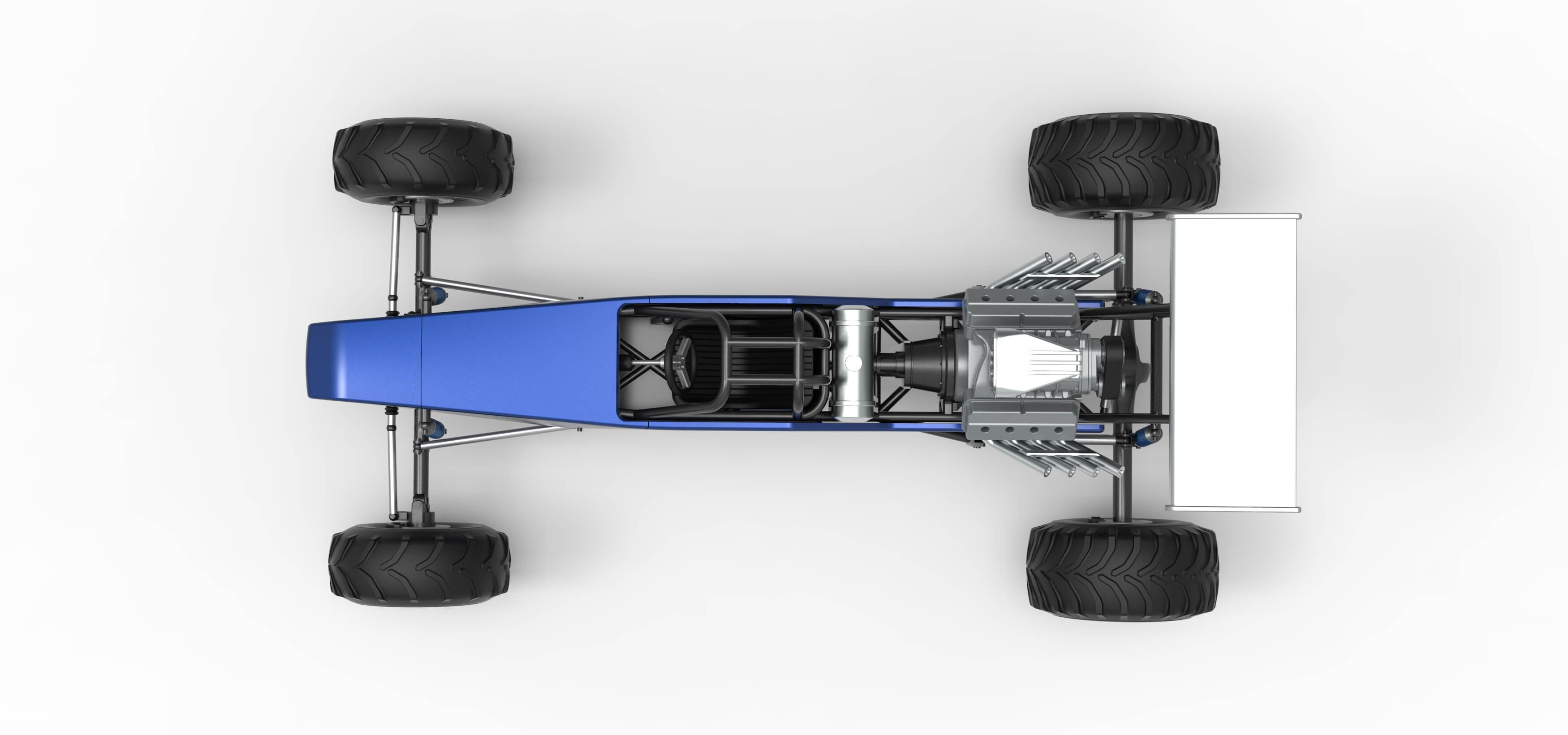 Vintage Mud Dragster Scale 1:25 3D Model