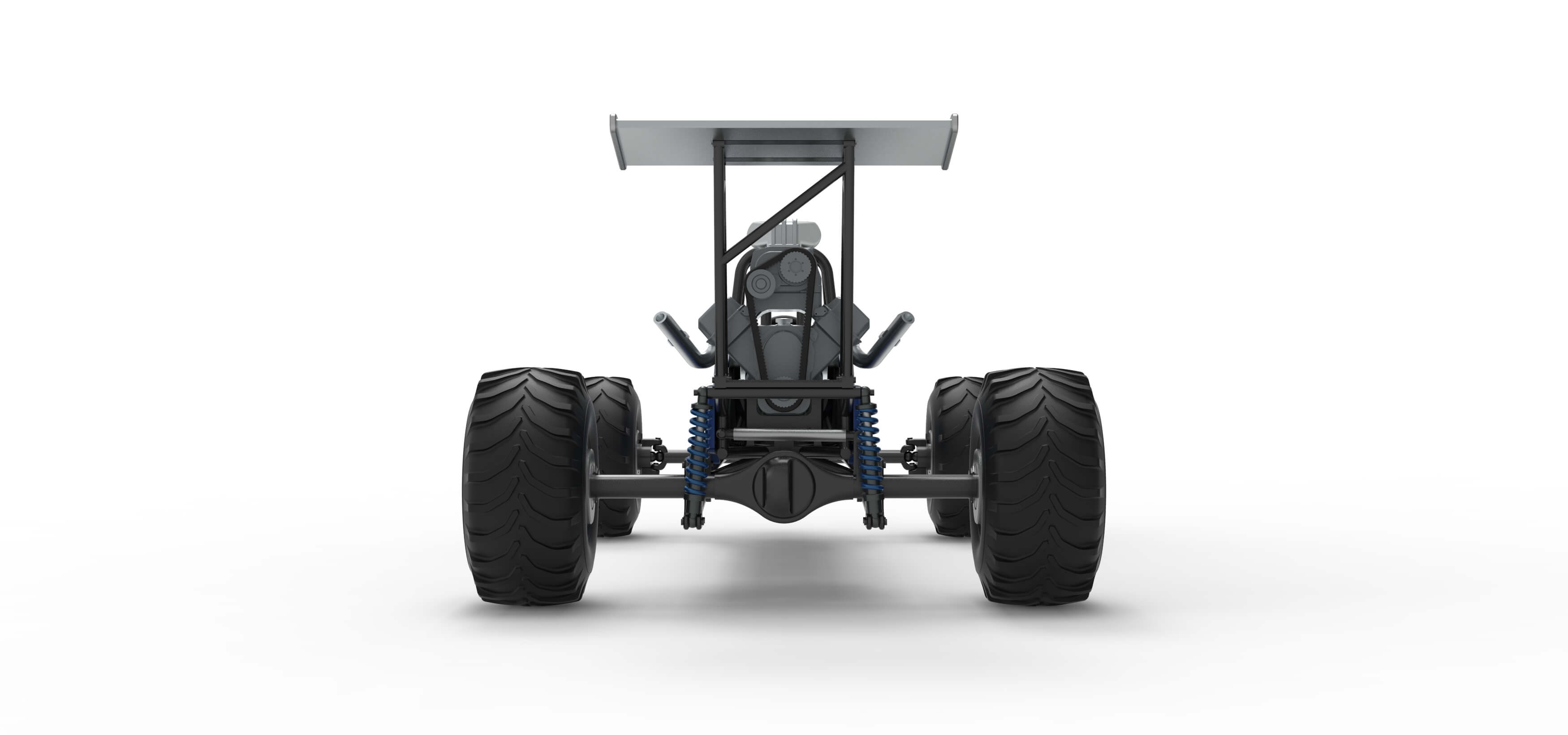 Vintage Mud Dragster Scale 1:25 3D Model