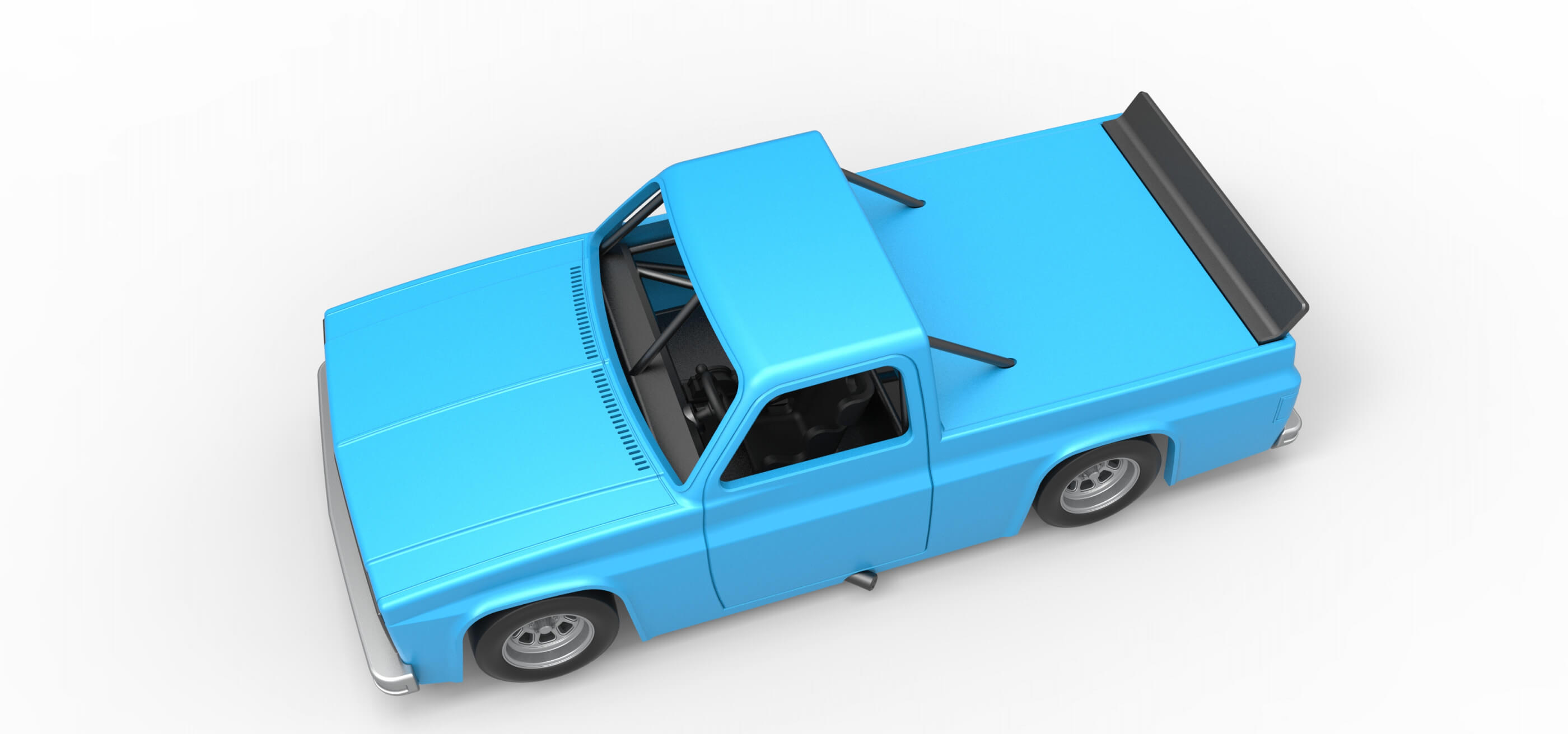Vintage Nascar Race Truck 1:25 3D Model