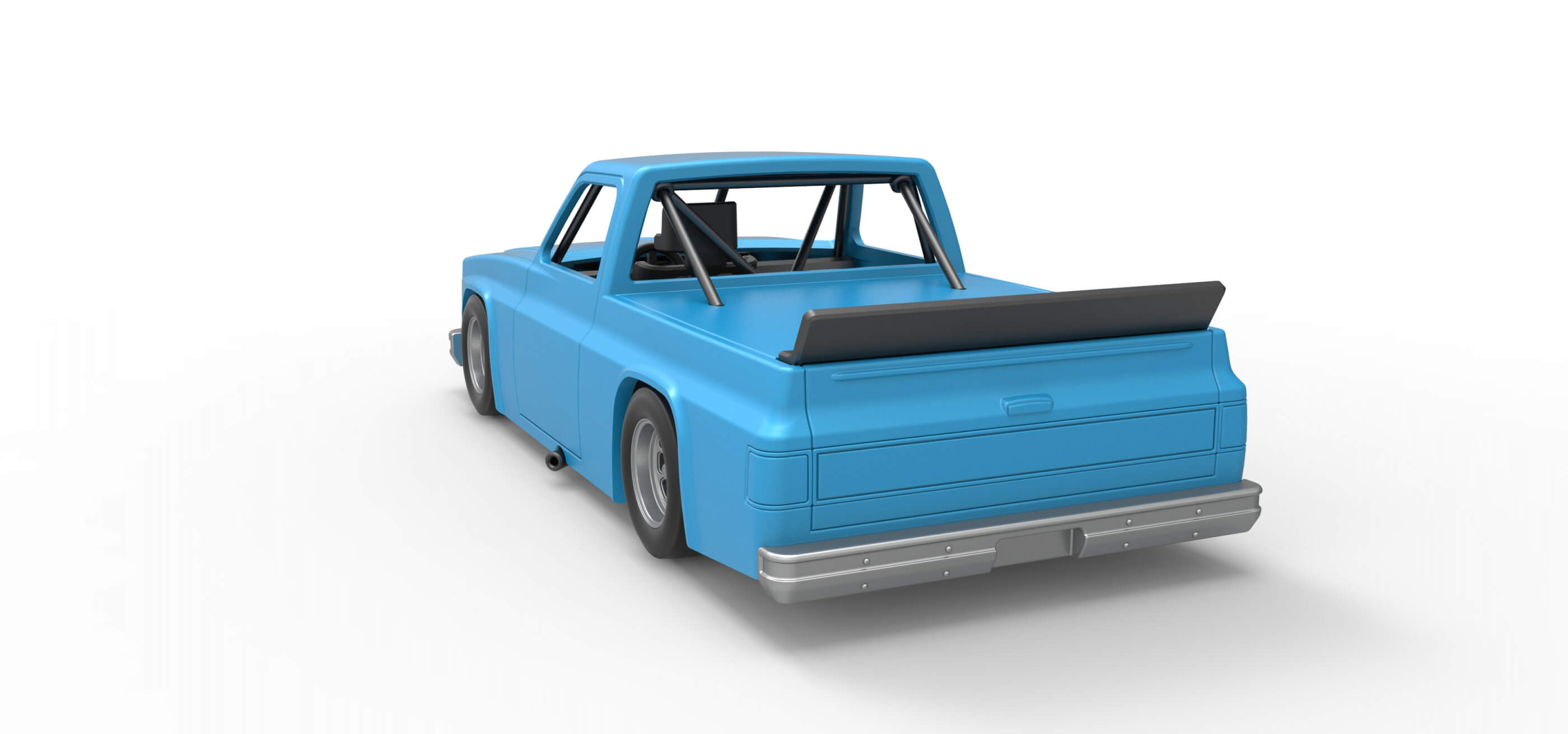 Vintage Nascar Race Truck 1:25 3D Model