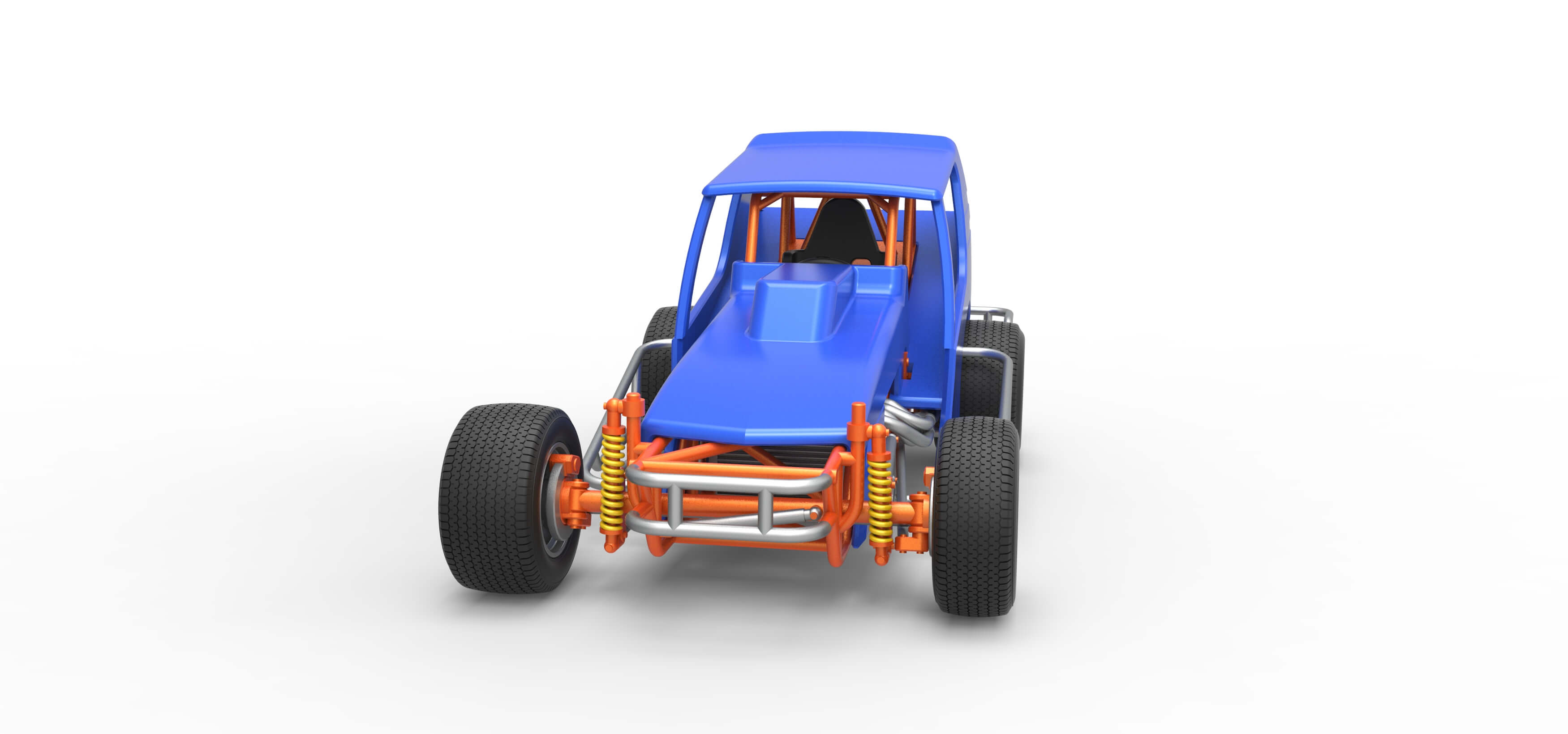 Vintage Northeast Dirt Modified Stock Car 1:25 3D Model