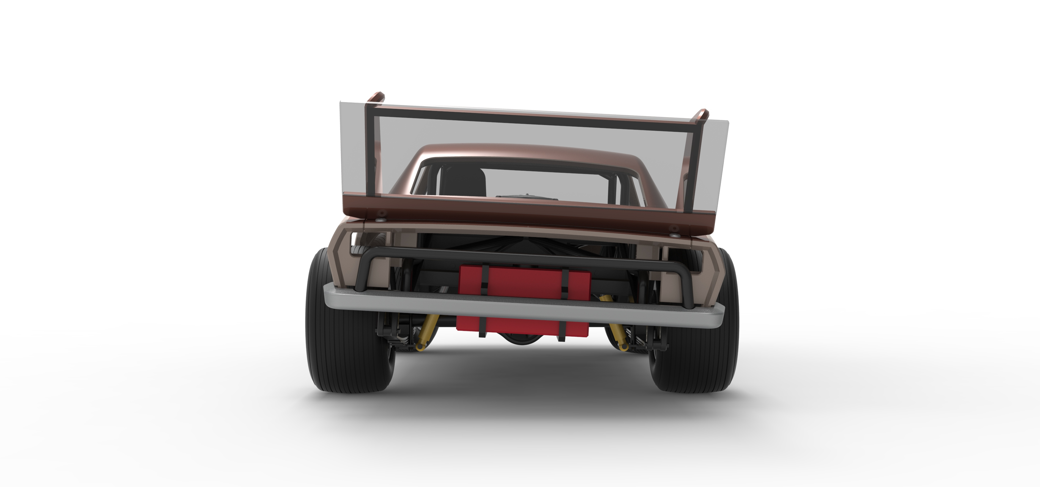 Vintage Semi-Late Model Stock Car While Turning Scale 1:25