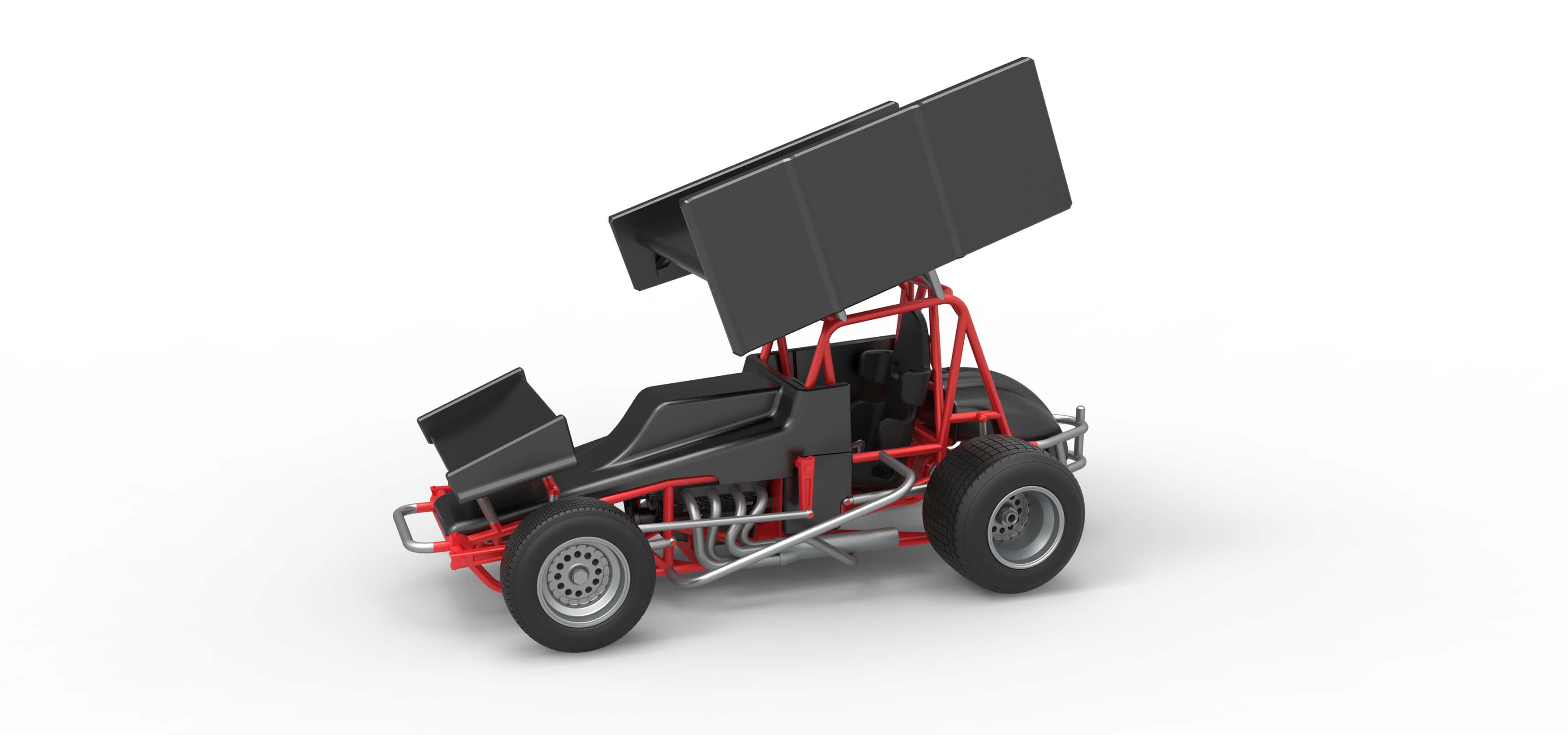 Vintage Sprint Car 1:25 3D Model