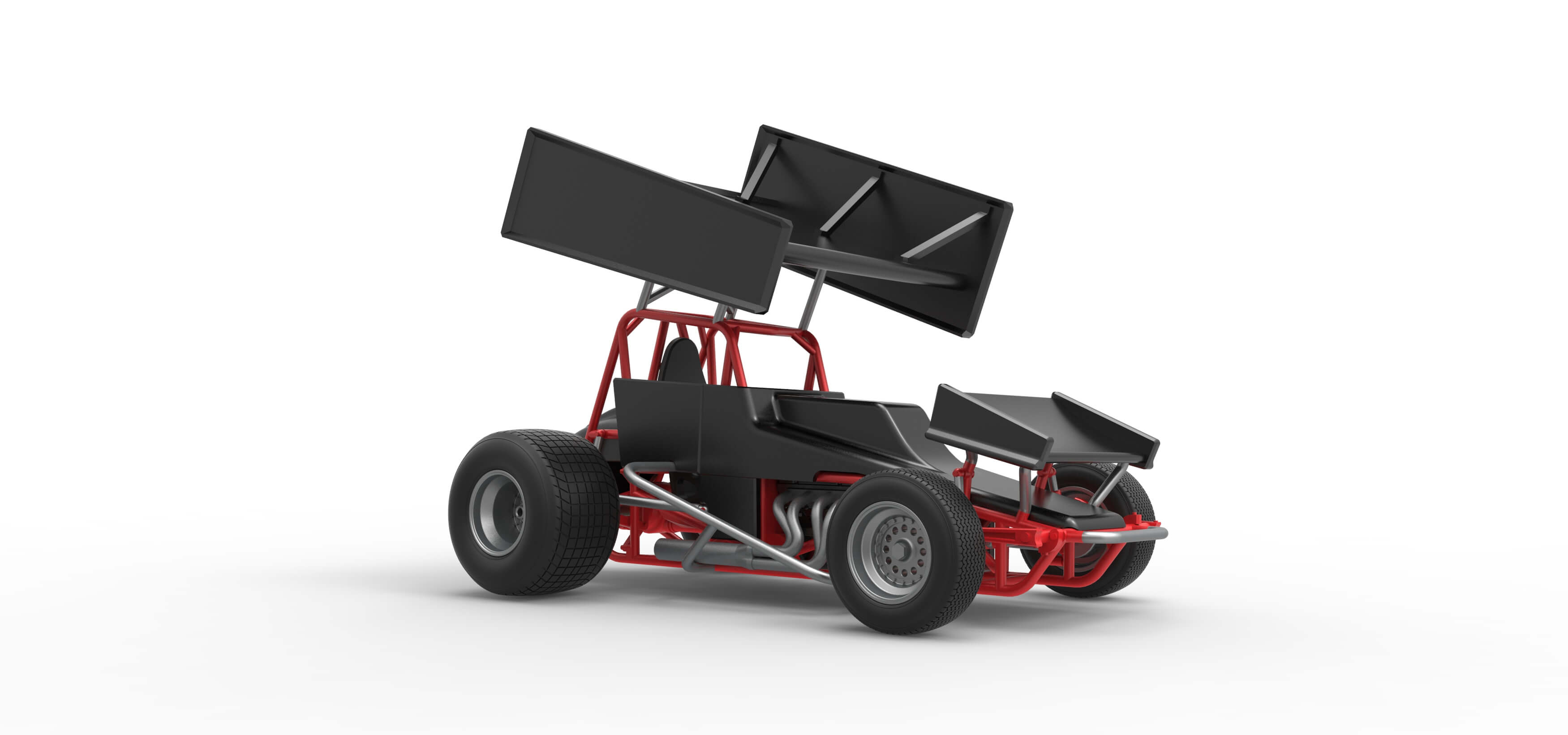 Vintage Sprint Car 1:25 3D Model
