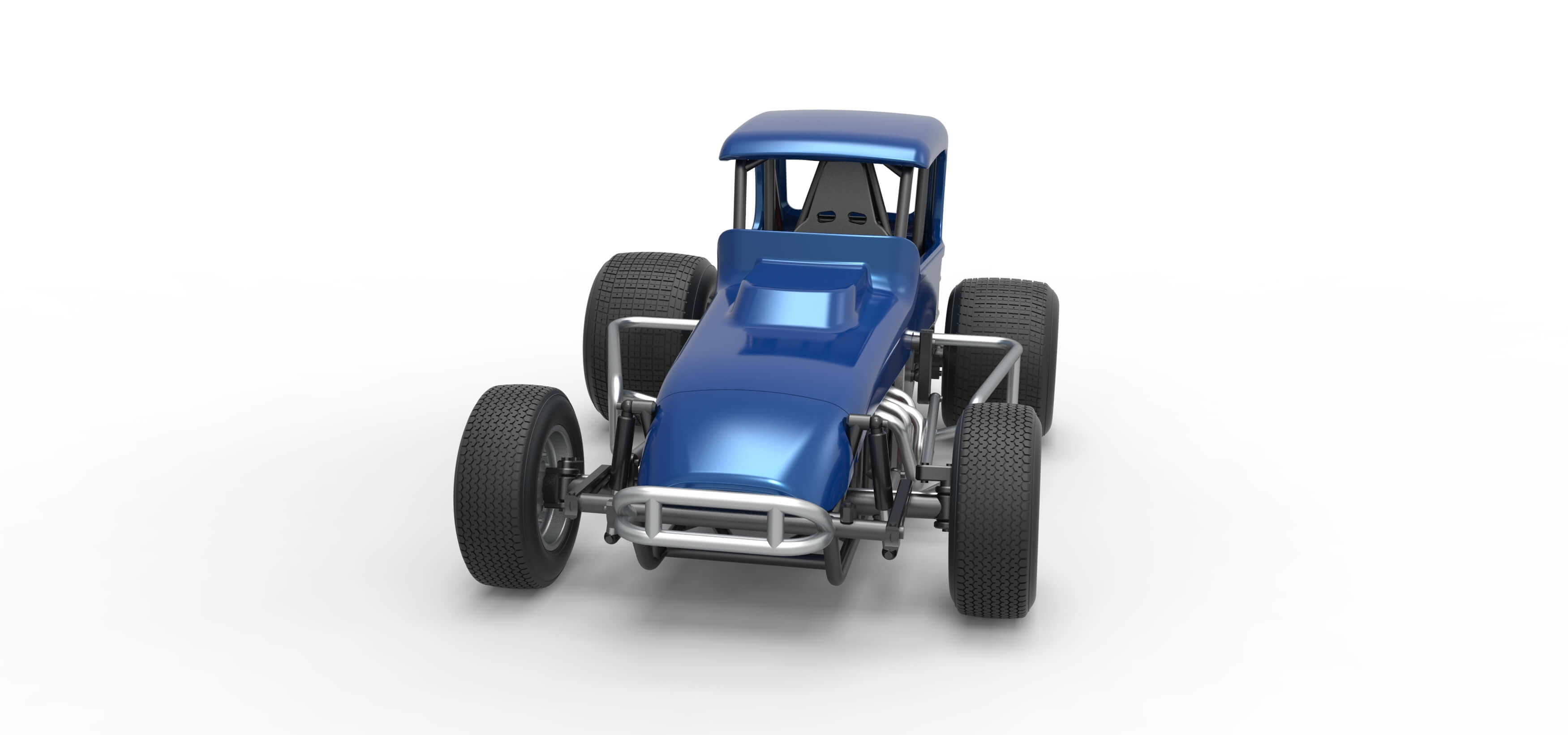 Vintage Sprint Car Version 2 Scale 1:25 3D Model