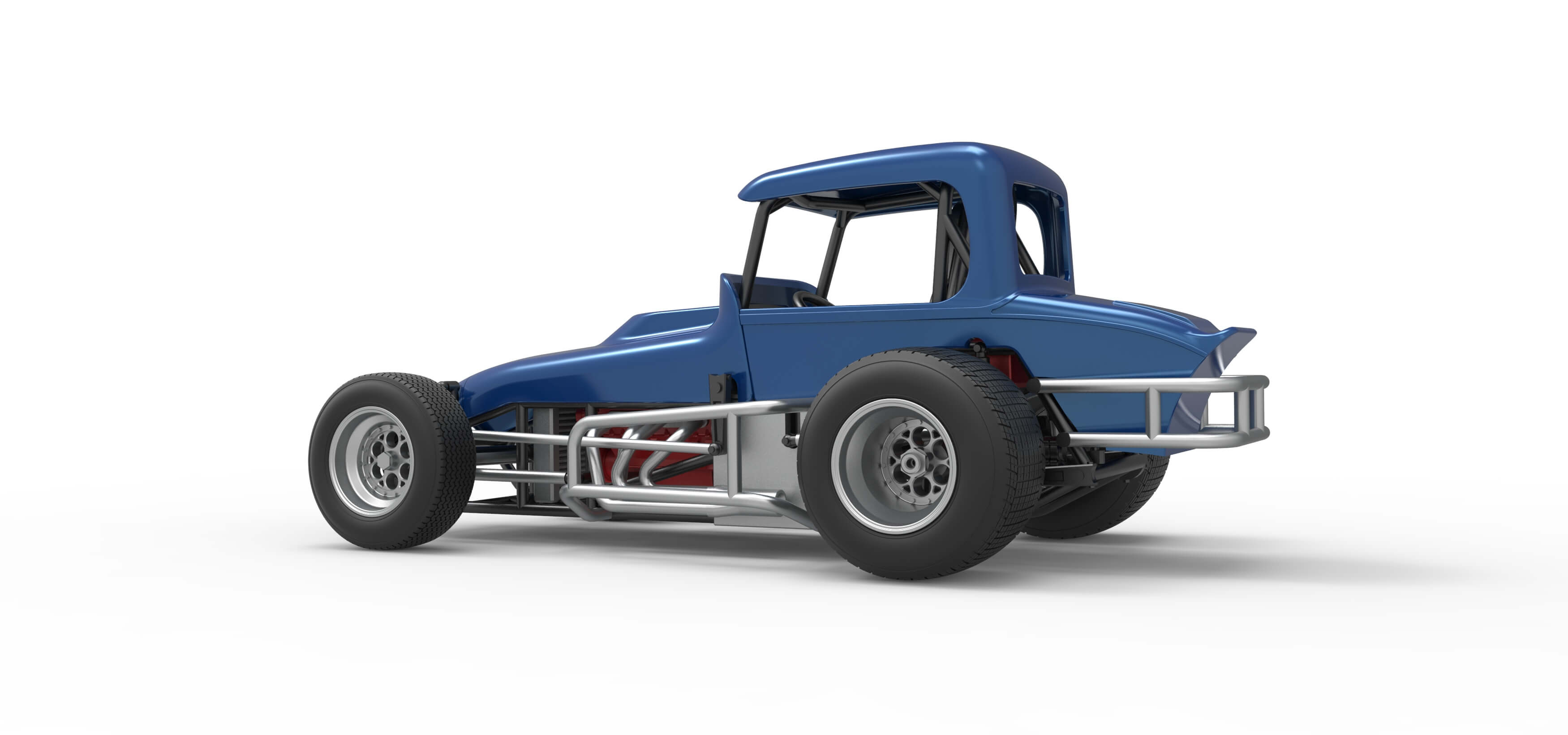 Vintage Sprint Car Version 2 Scale 1:25 3D Model