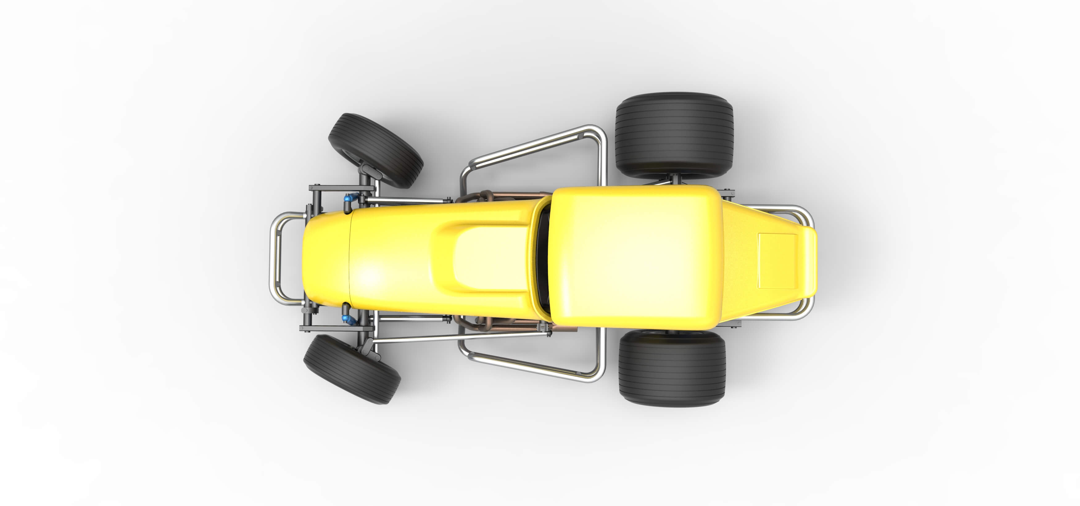 Vintage Sprint Car While Turning Version 2 Scale 1:25 3D Model