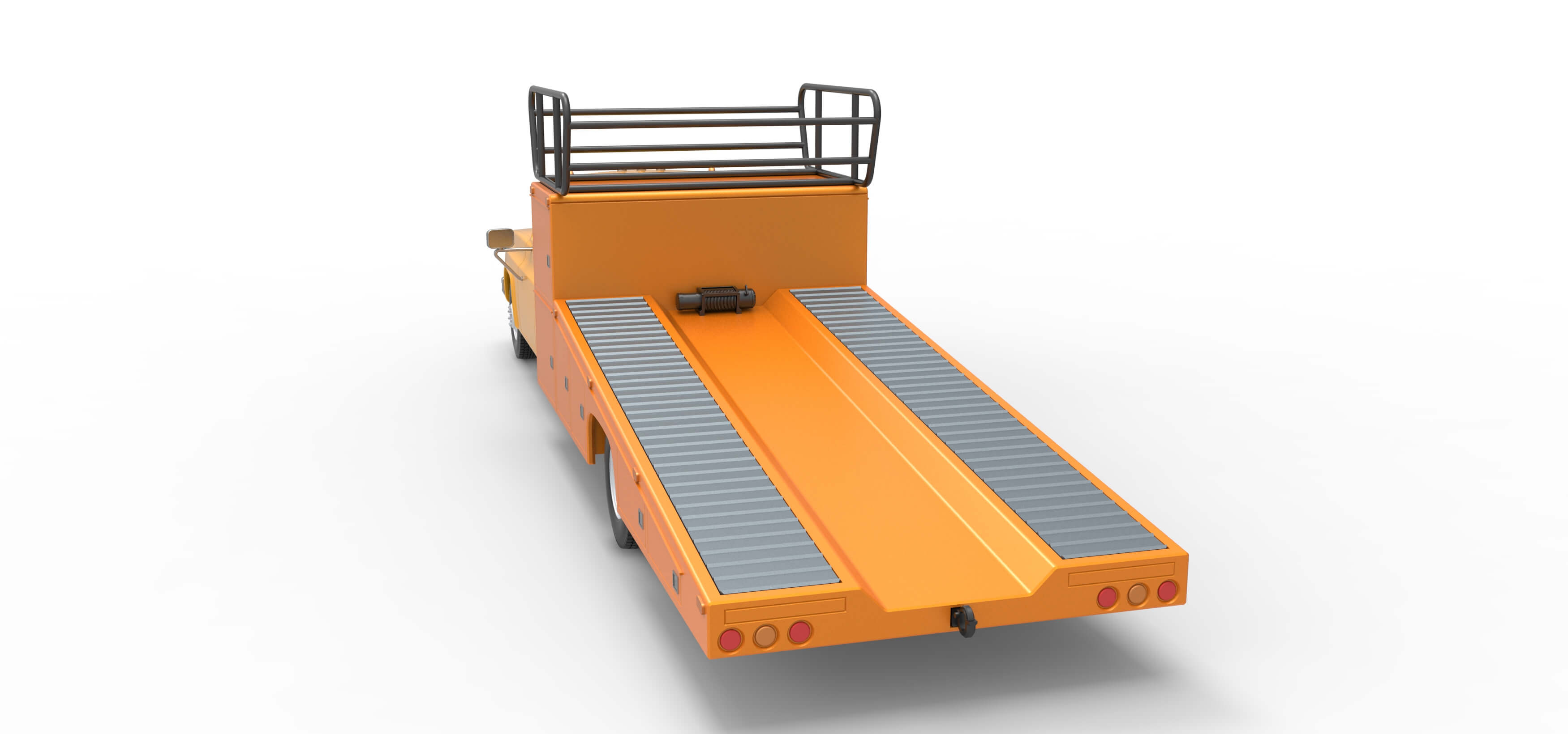 Vintage Transporter Truck for Race Car 1:25 3D Model