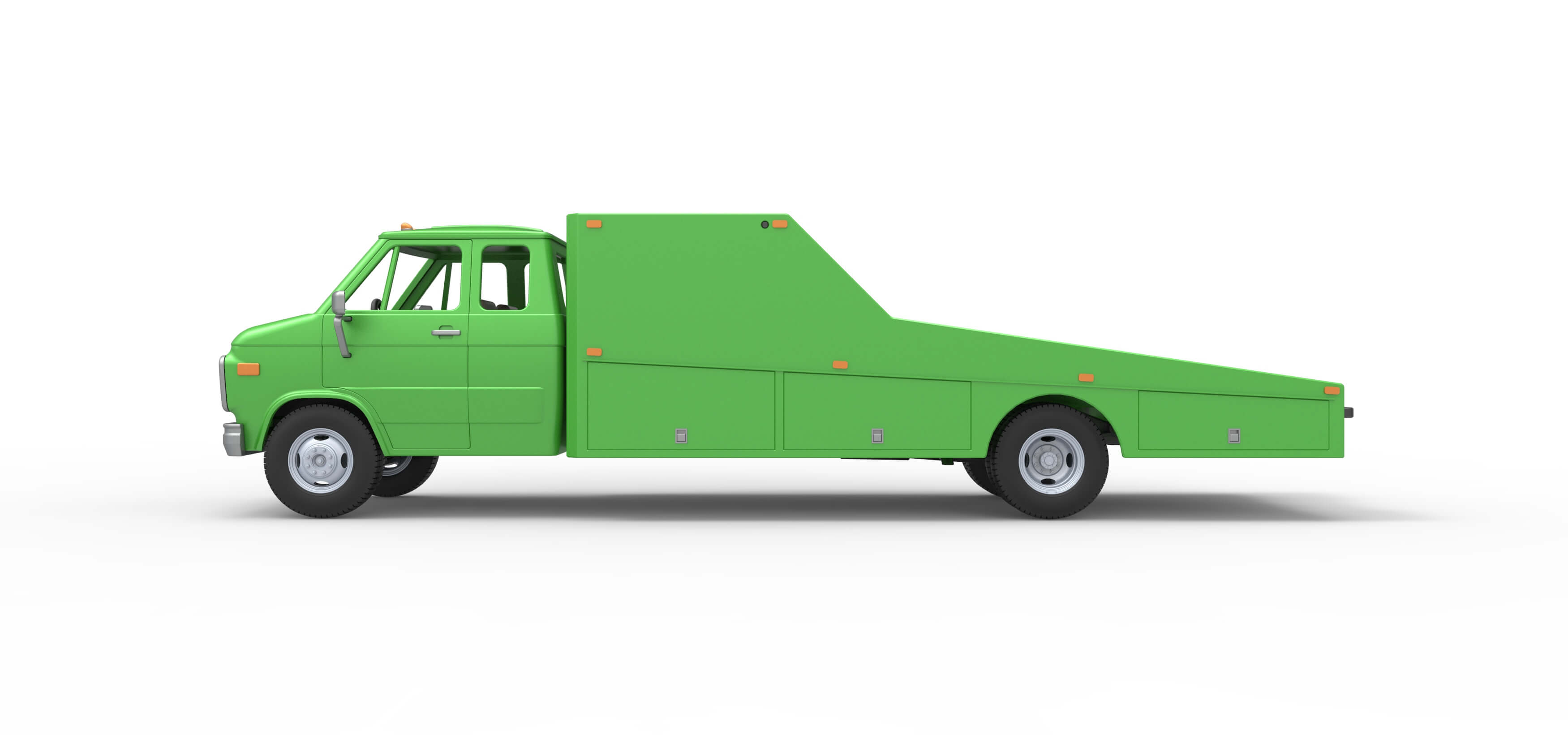 Vintage Transporter Truck for Race Car V3 Scale 1:25 3D Model