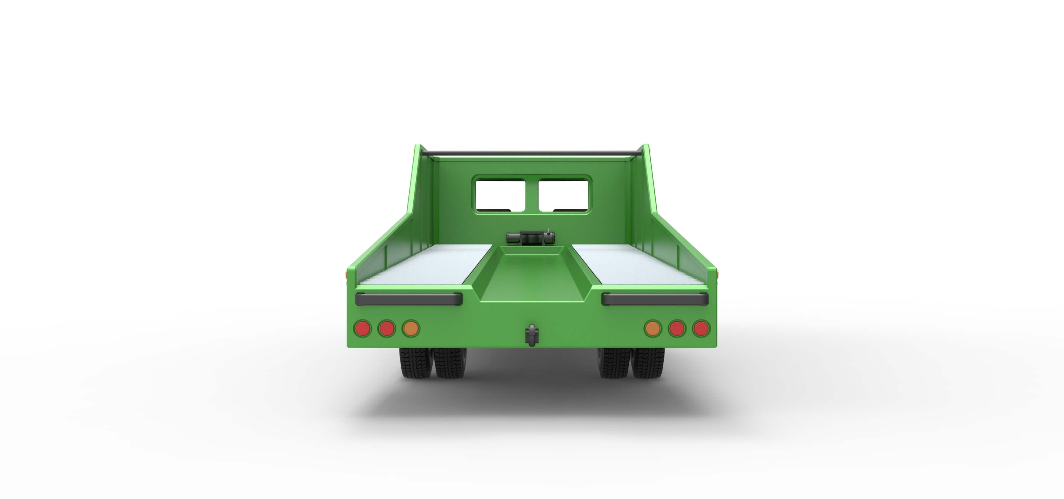 Vintage Transporter Truck for Race Car V3 Scale 1:25 3D Model