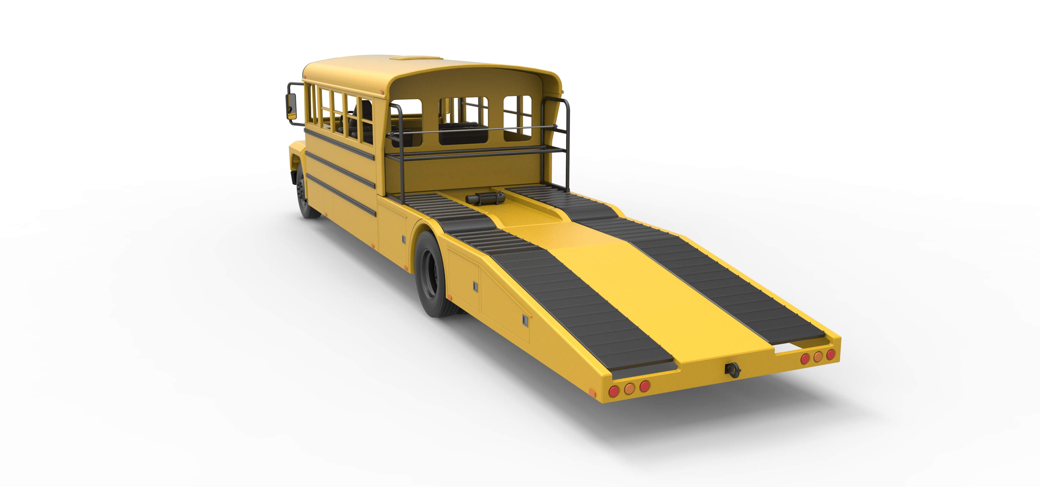 Vintage Transporter Truck for Race Car V5 Scale 1:25 3D Model