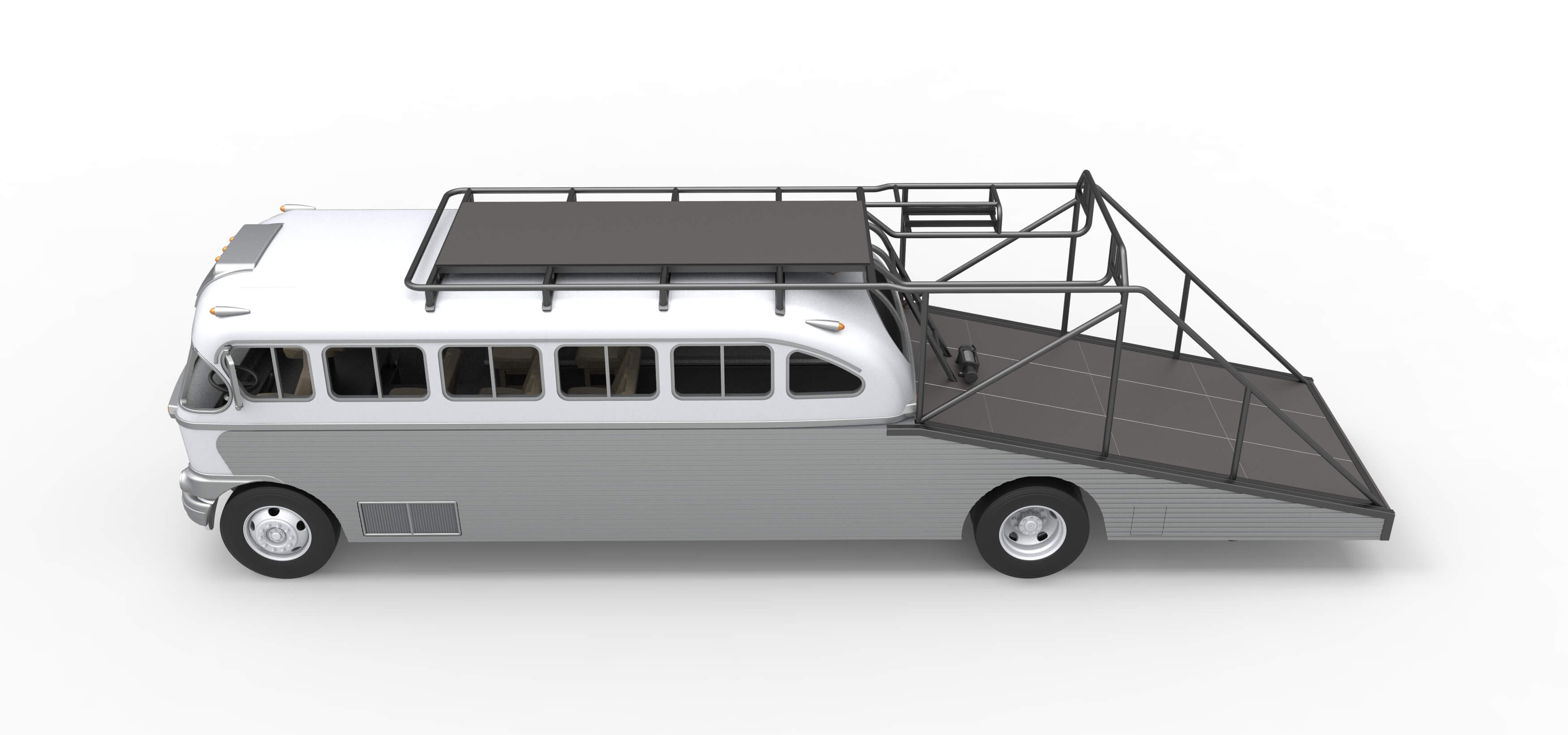 Vintage Transporter Truck for Race Car Version 8 Scale 1:25 3D Model