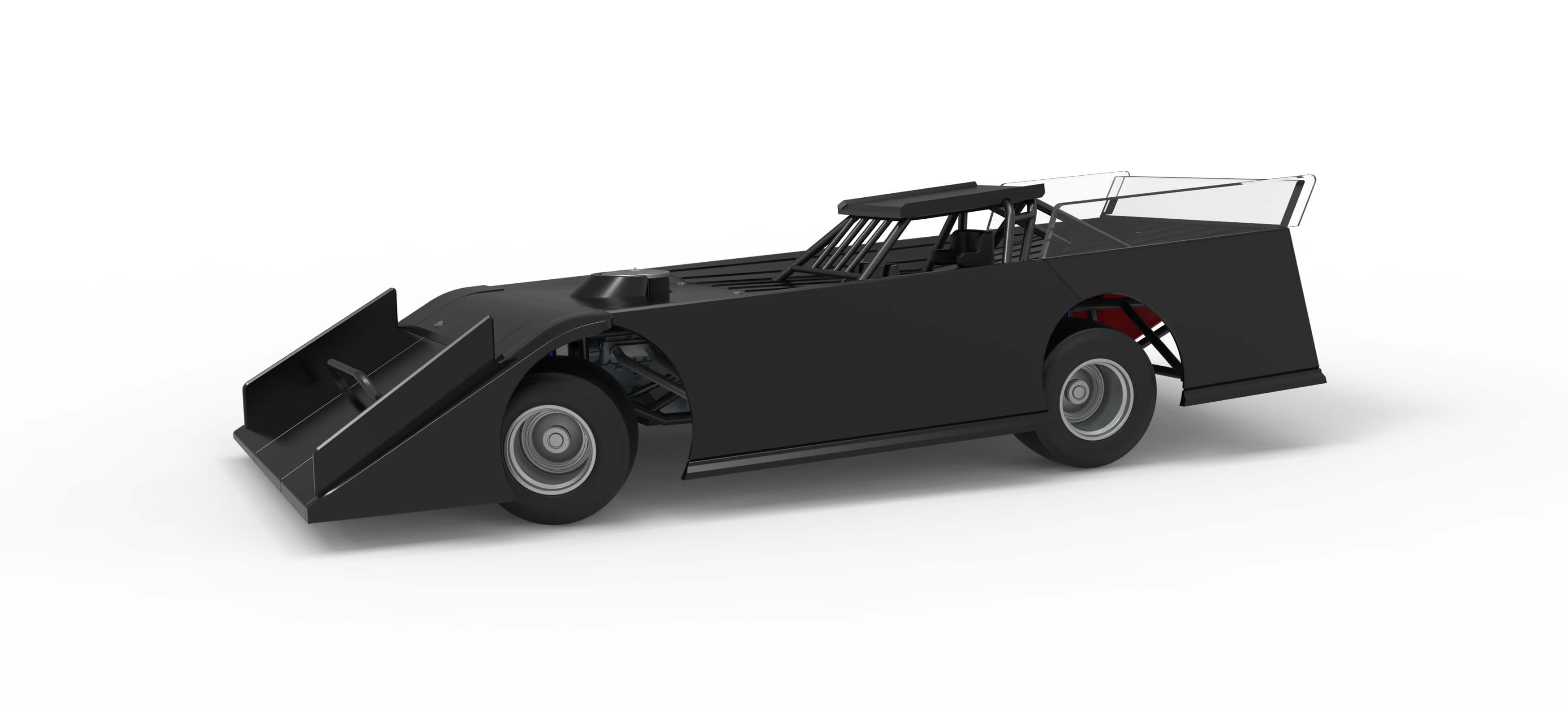 Wedge Dirt Late Model While Turning Scale 1:25
