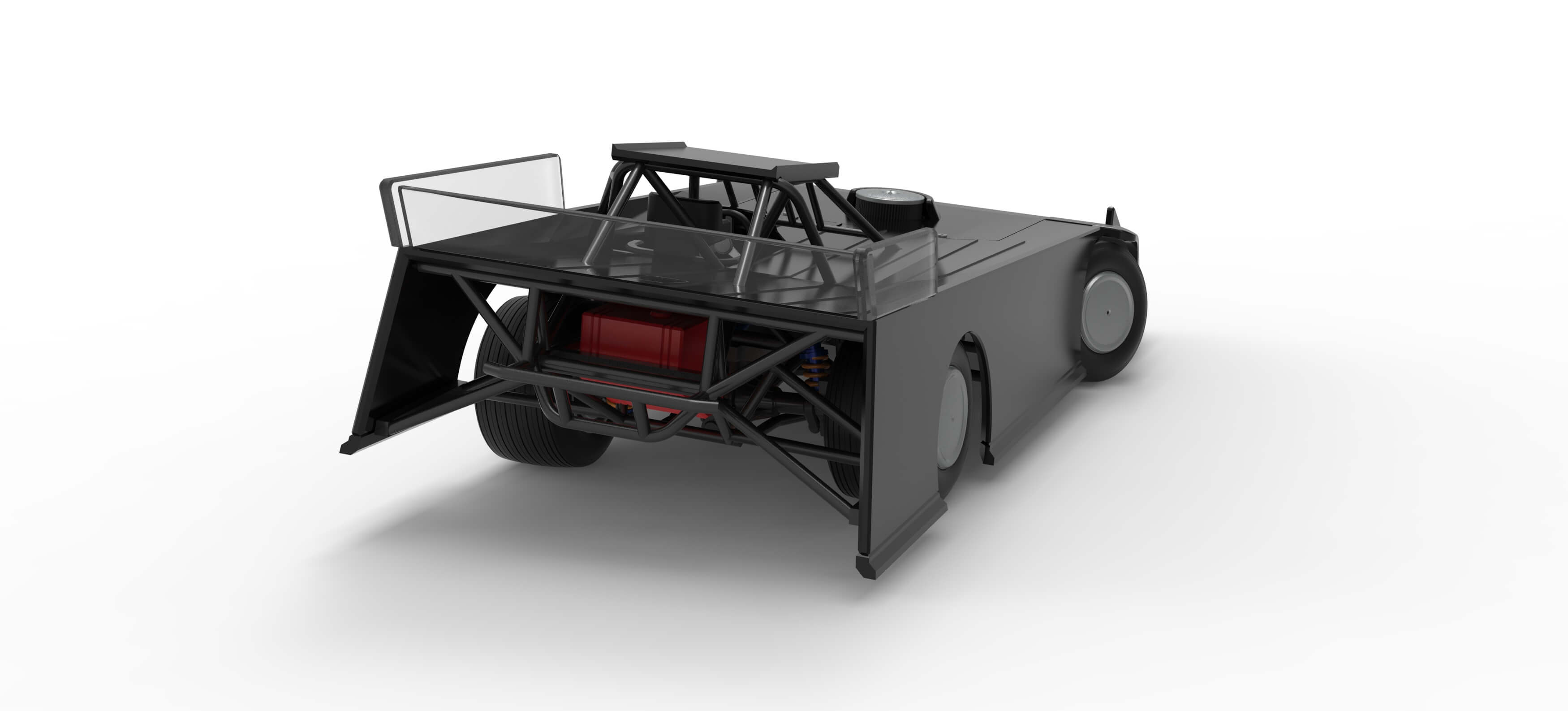 Wedge Dirt Late Model While Turning Scale 1:25