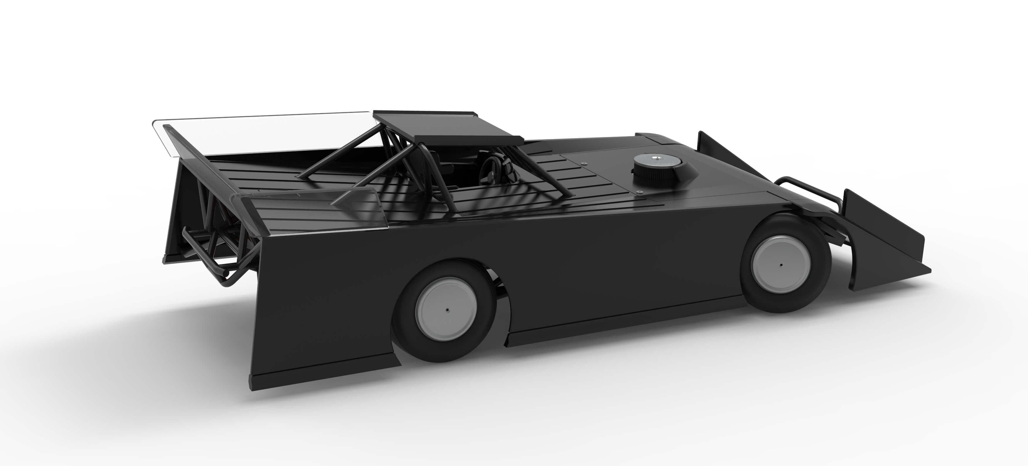 Wedge Dirt Late Model While Turning Scale 1:25