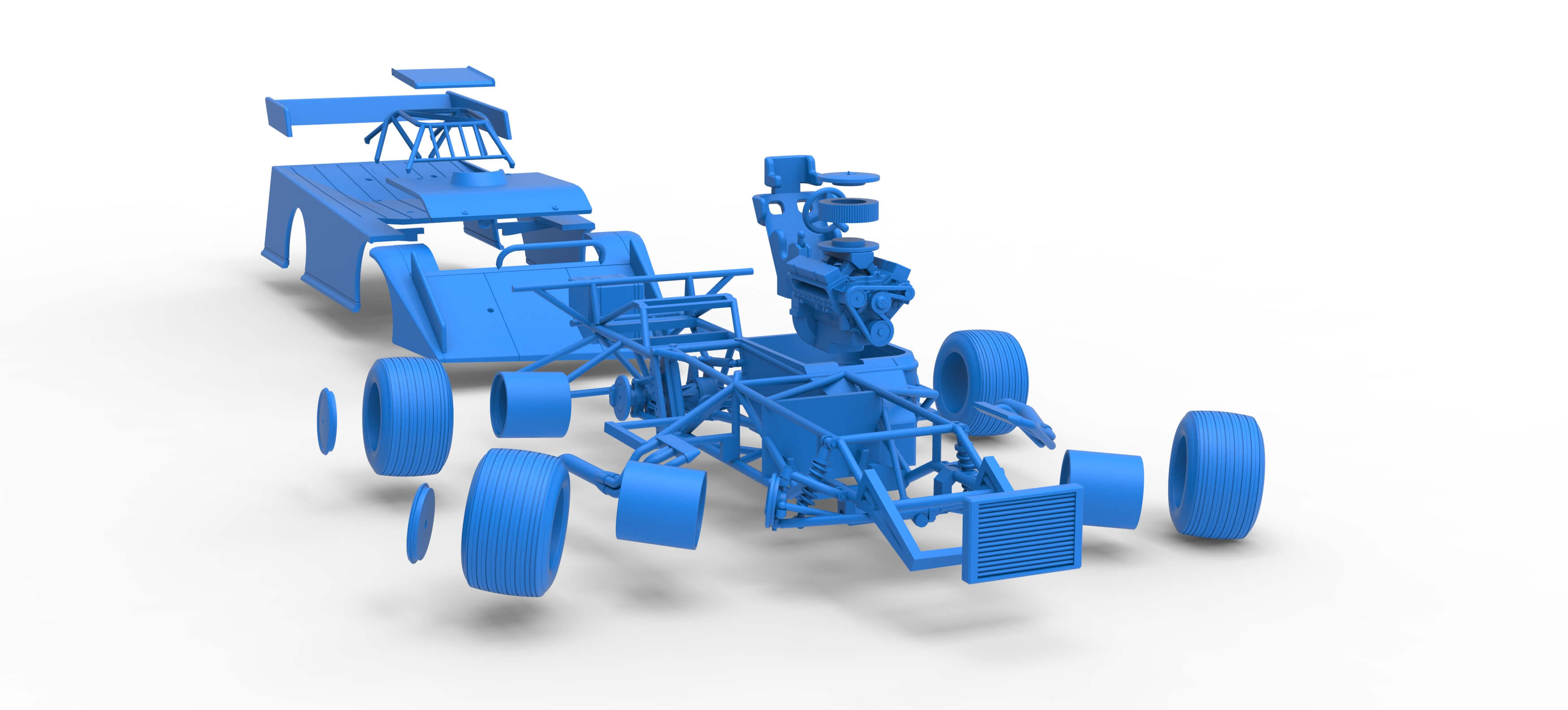 Wedge Dirt Late Model While Turning Scale 1:25