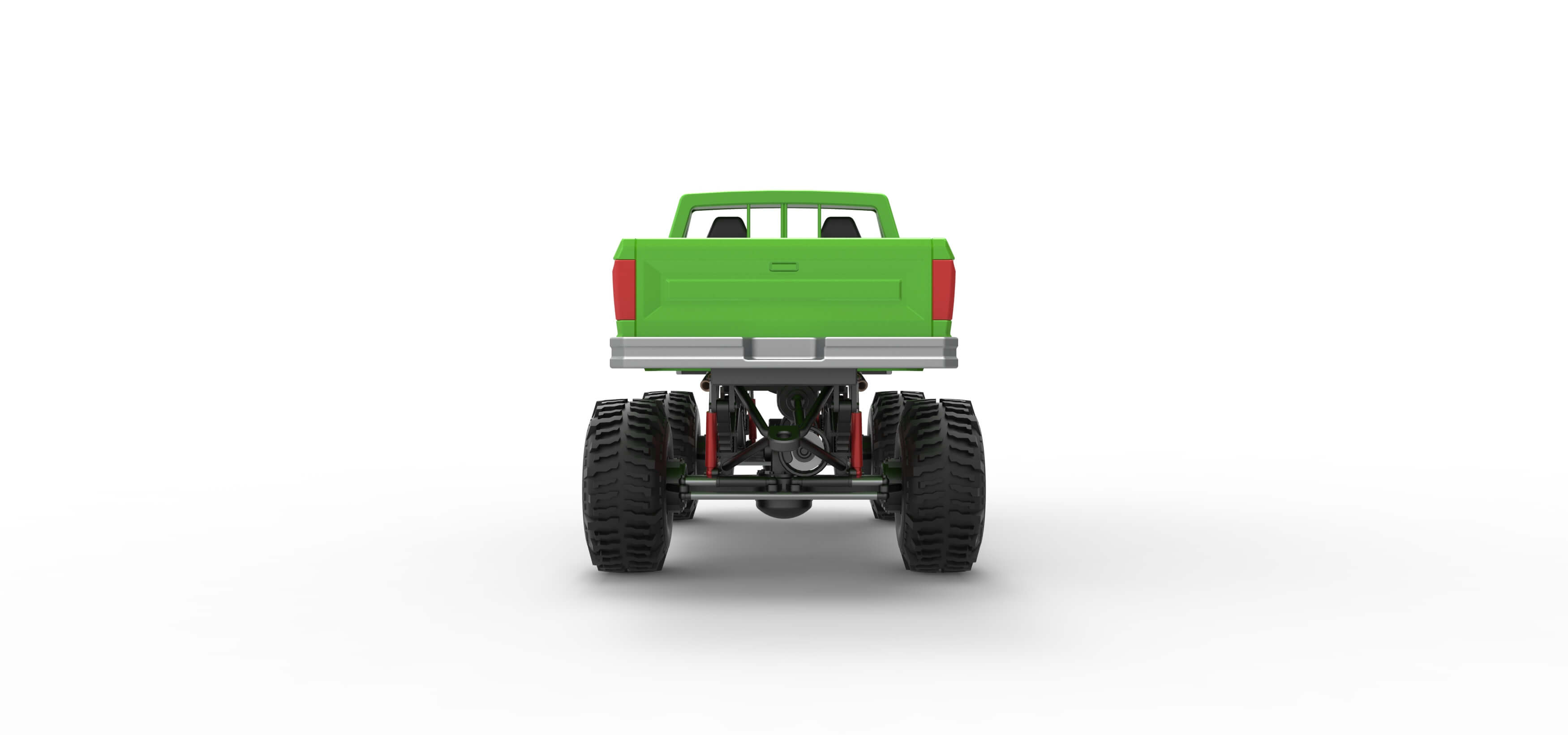 Wheel Standing Mega Truck 1:25 3D Model