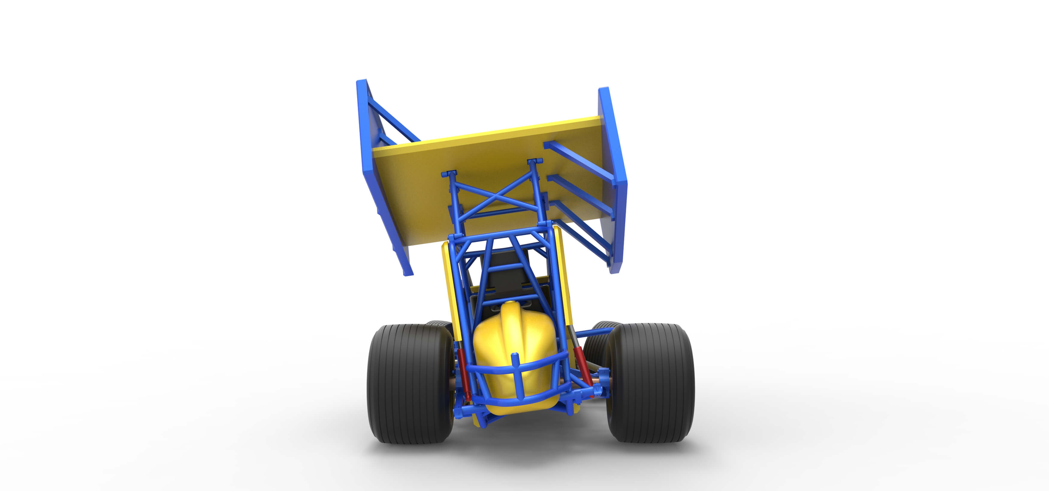 Winged Sprint Car 1:25 3D Model